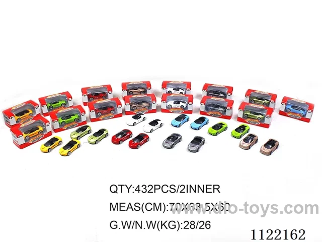 1:64 simulated sliding alloy car 1PCS