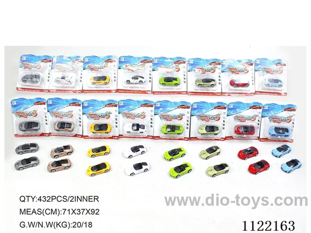 1:64 simulated sliding alloy car 1PCS