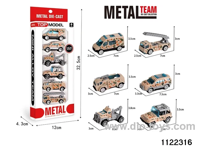 1:64 Alloy pull back car