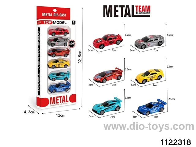 1:64 Alloy pull back car