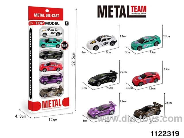 1:64 Alloy pull back car