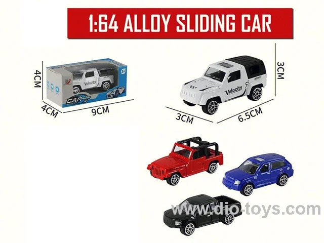 1:64 sliding alloy car