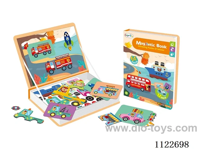 Magnetic Book-Interesting Puzzles Of Vehicles