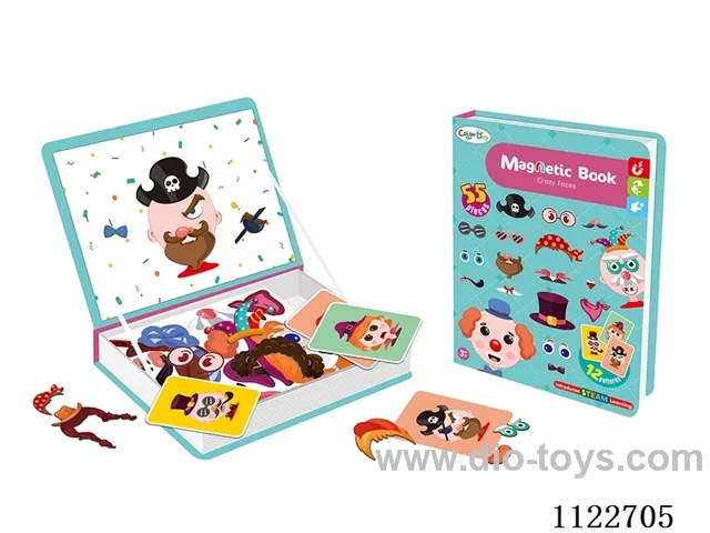 Magnetic Book-Crazy Faces