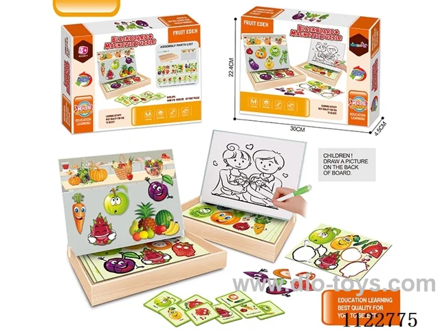 Puzzle Magnetic diy Puzzle (Fruit and Vegetable Park theme)