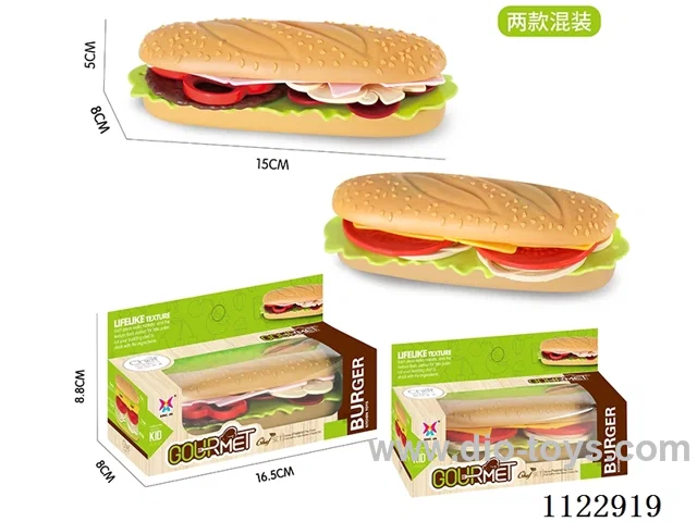 Plate burger two mixed