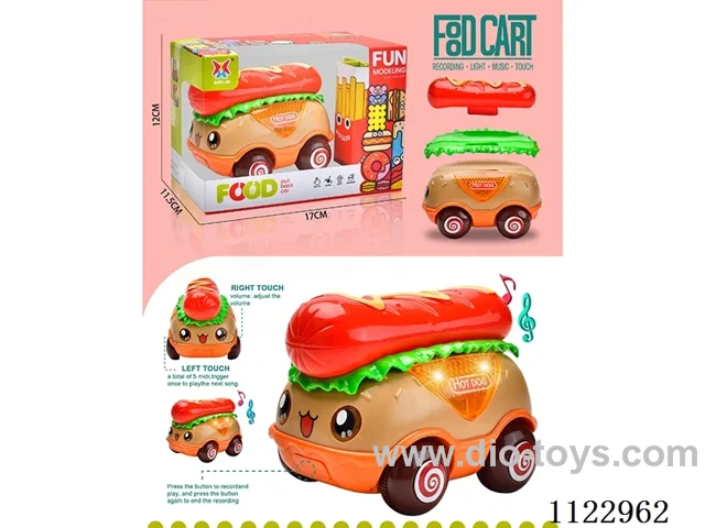 Sound and light pull back ham truck