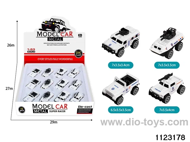 12pcs Alloy Sliding Car