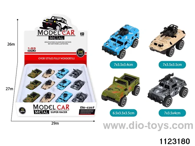 12pcs Alloy Sliding Car