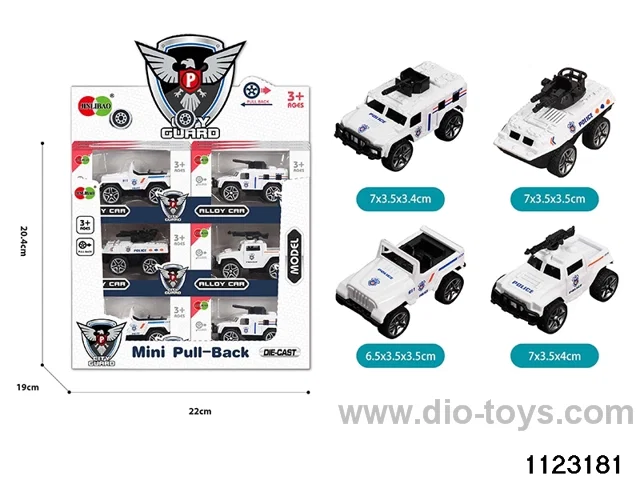 24pcs Alloy Pull Back Car