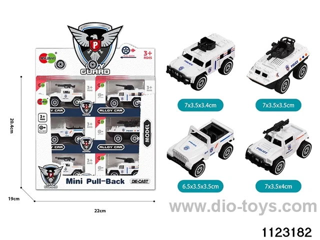 24pcs Alloy Sliding Car
