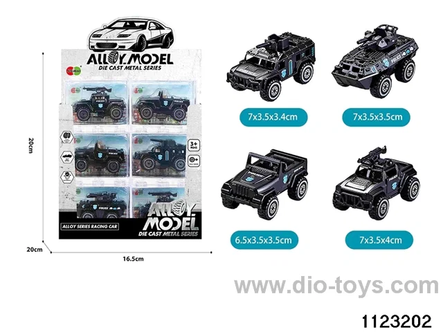 24pcs Alloy Sliding Car