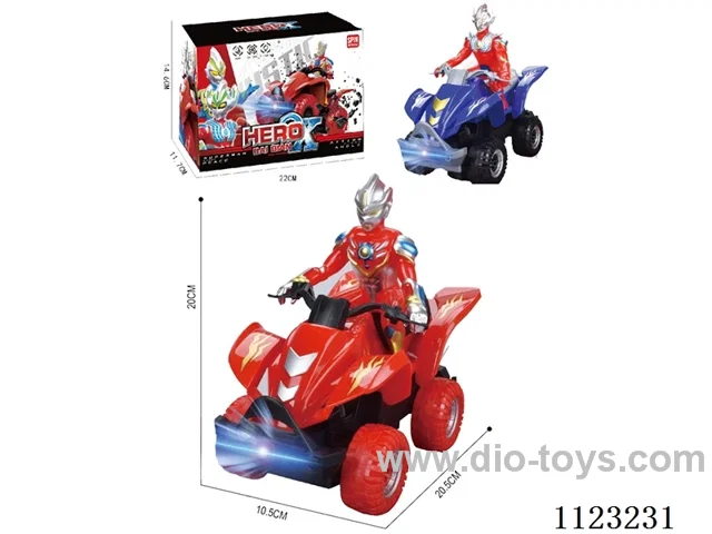 Ultraman  B/O universal car with music/ light 360 degrees lift