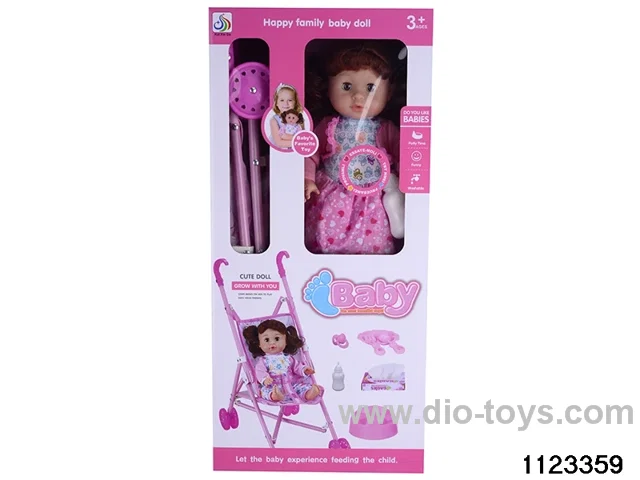 14 inch doll set with 4 voices