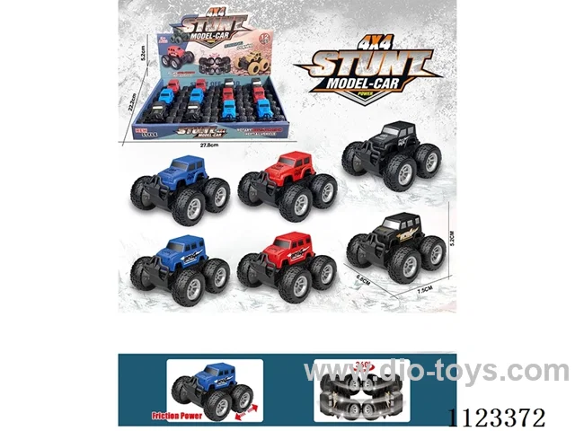(GCC) Stunt off-road friction car 12pcs