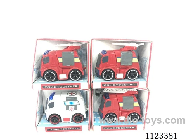 (GCC) Ambulance fire police car 4 mixed-friction