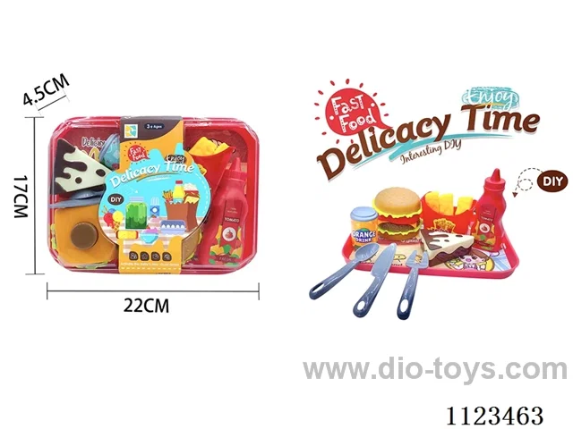 (GCC) Simulated food Burger Afternoon Tea Set