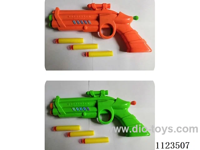 (GCC) EVA Space Gun with three bullets (Orange/Green 2 color mix)