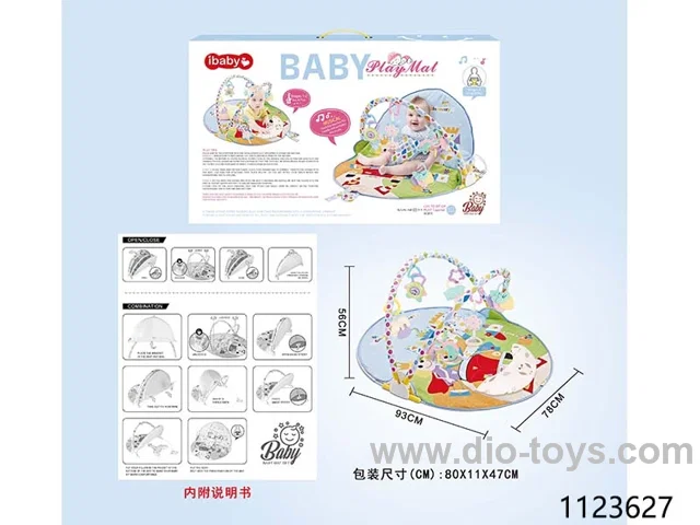 baby play gym with music in color box