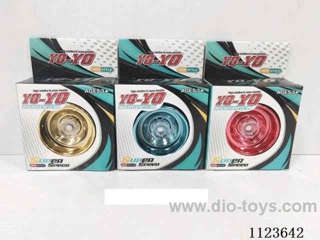 Plastic electroplated yo-yo (gold, blue, red 3 mixed)