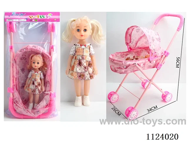 12 "29 cm 5 joint doll + iron trolley mixed