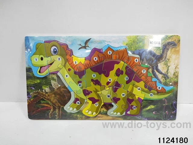 Diorama Dinosaur on Wooden Base