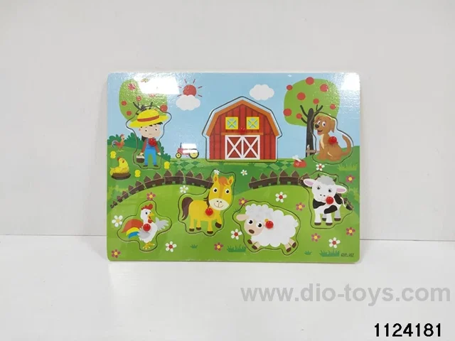 Plastic nail cartoon farm hand grip board