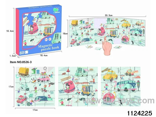 Traffic Magnet Tri-fold Book Puzzle