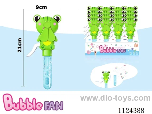 Hand press bubble fan