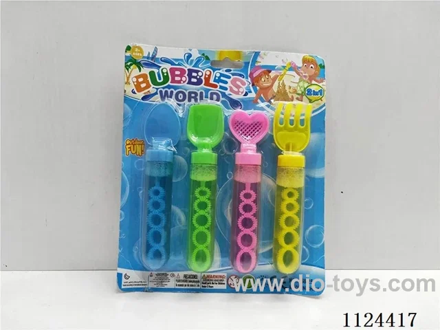 Four beach bubble sticks