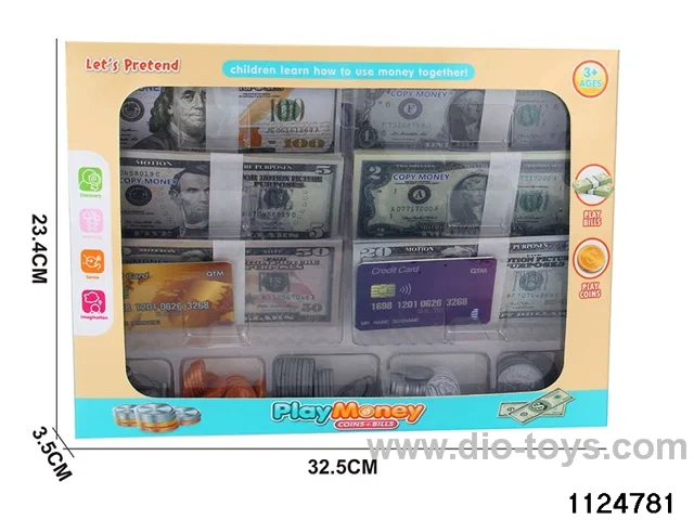 Colourful Dollar Prop Set