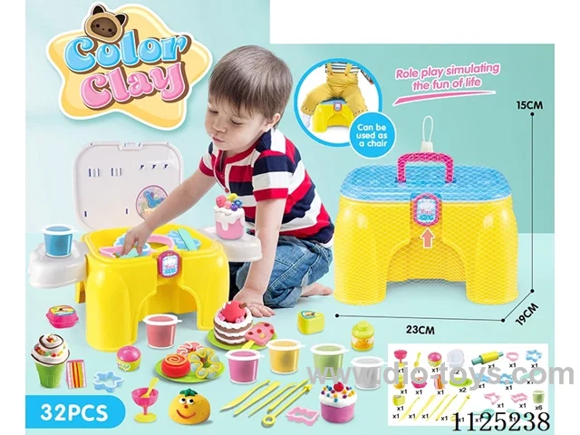Chair color clay DIY32PCS