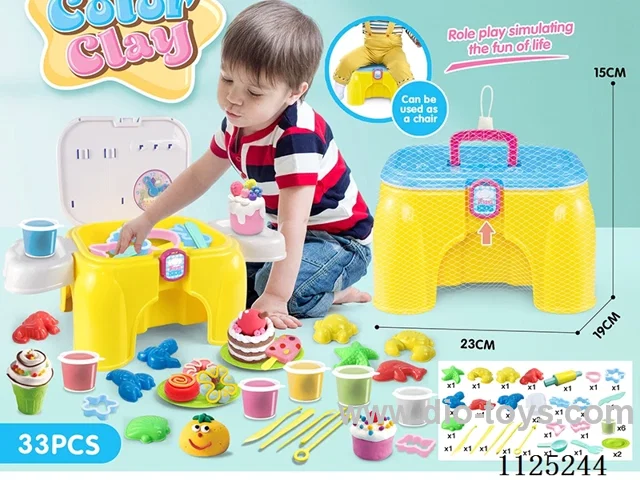 Storage chair color clay DIY33PCS