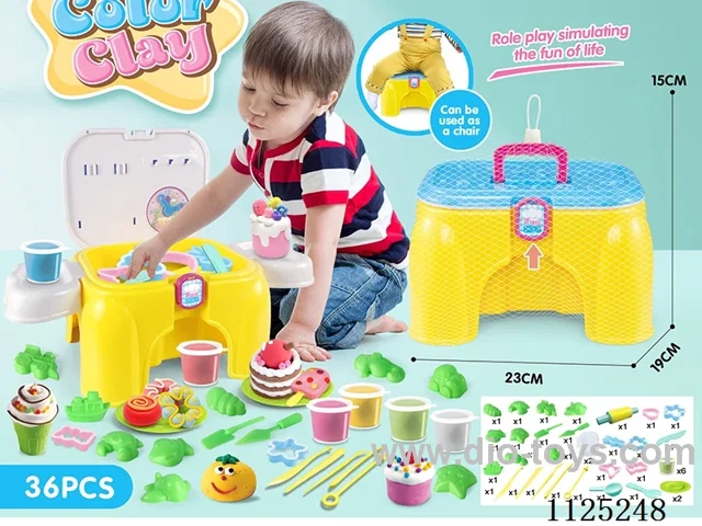 Chair color clay DIY36PCS
