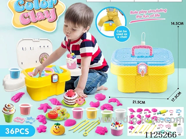 Storage bucket color clay DIY36PCS