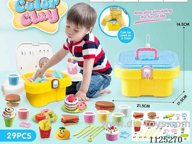 Storage bucket color mud DIY29PCS