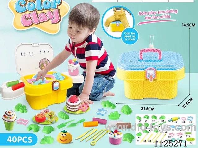 Storage bucket color mud DIY40PCS