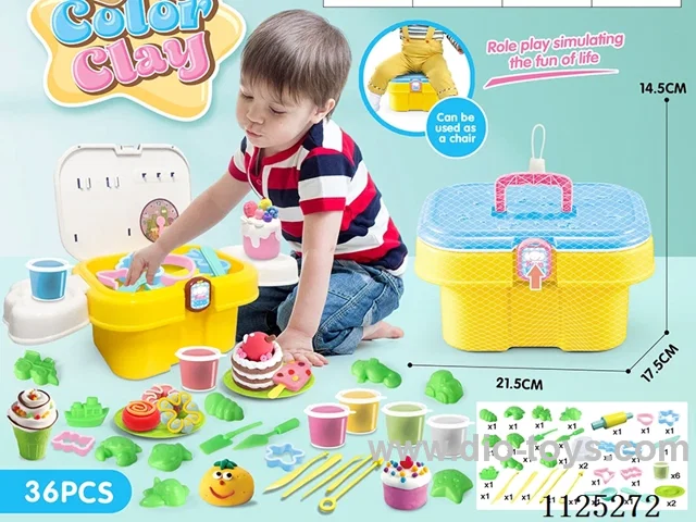 Storage bucket color clay DIY36PCS