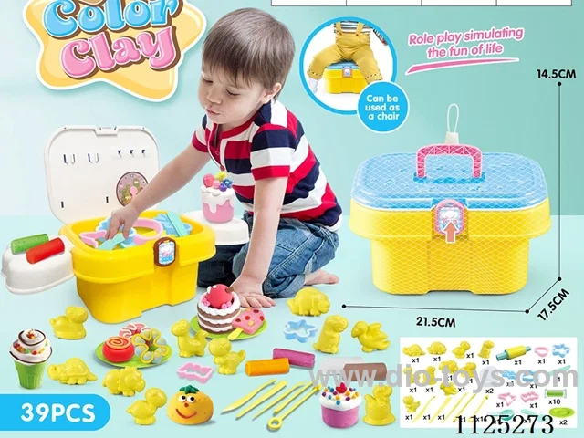 Storage bucket color clay DIY39PCS