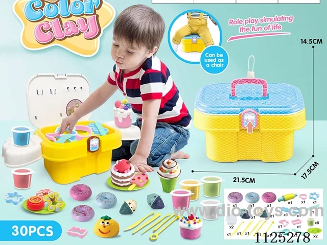 Storage bucket color clay DIY30PCS