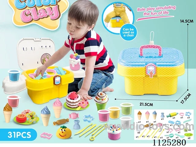 Storage bucket color clay DIY31PCS