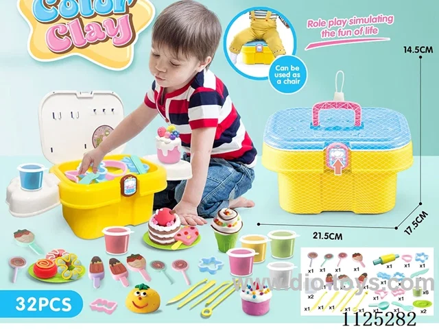 Storage bucket color clay DIY32PCS