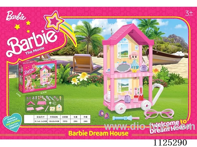 DIY villa cart with doll accessories 38PCS