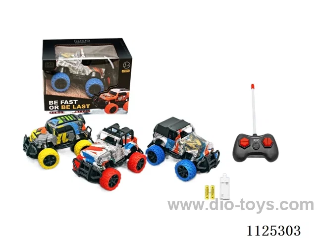 1:43 4ch rc car with light included battery