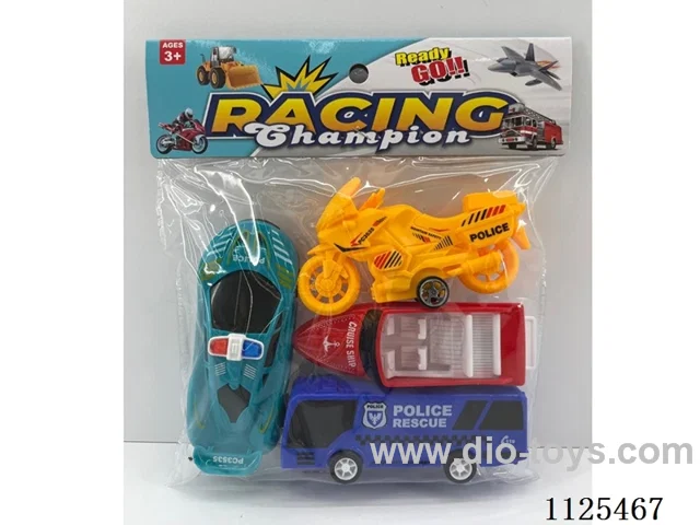 4PCS pull-back cars