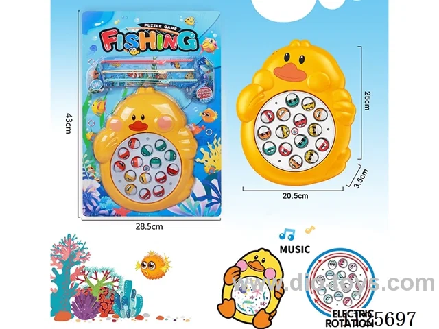 Electric Duck Fishing 2*AA battery (with music)