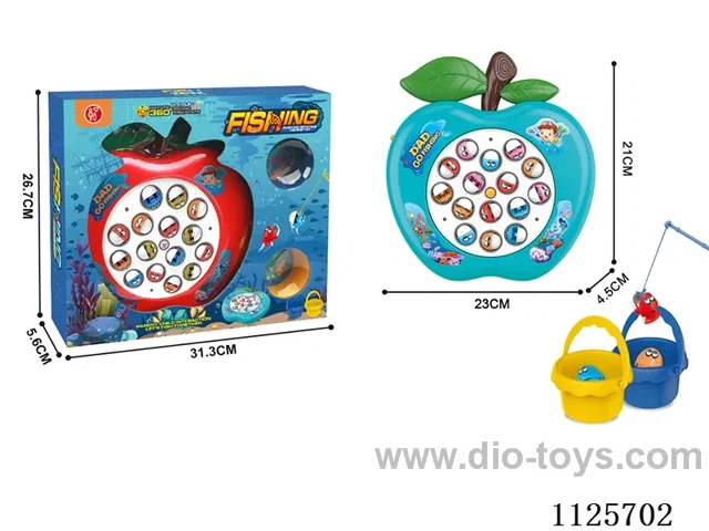 Electric Big Apple Fishing 2*AA battery (with music)