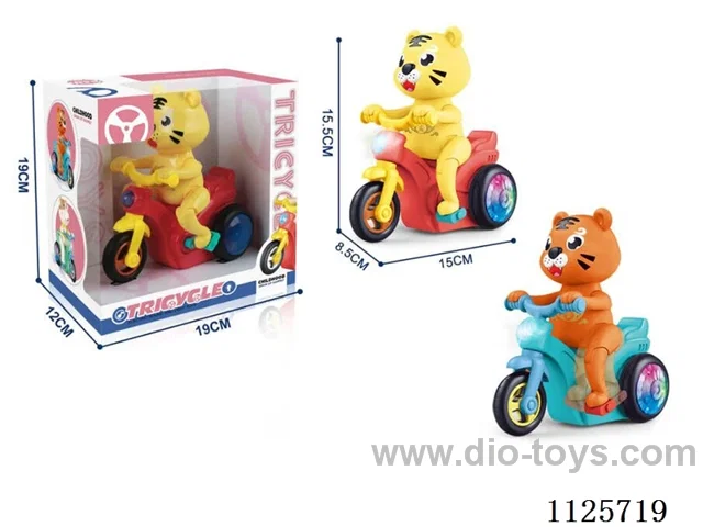 Electric tricycle tiger music light bike