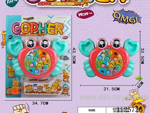 Crab Whack-a-mole Electric music Whack-a-mole with sound