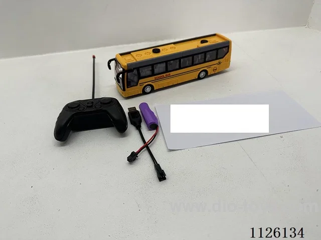 (lithium battery included)1:32 rc 4ch school bus with light(yellow)